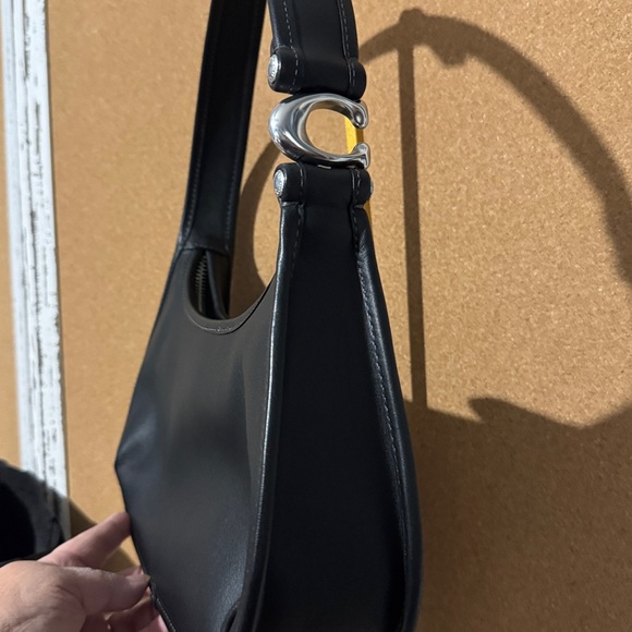 Coach Eve Black Leather Hobo Bag - Picture 8 of 10